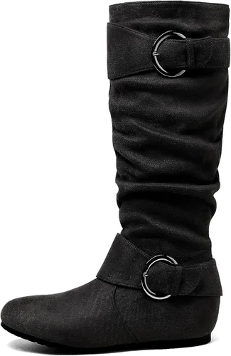 Vista 2 de DREAM PAIRS Women's Knee High Low Hidden Wedge Boots