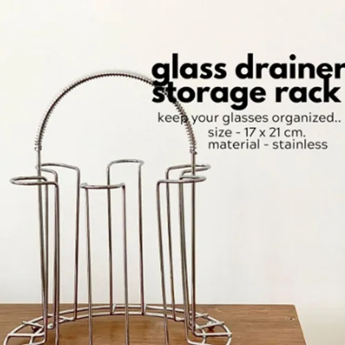 Vista 7 de Zerodis Otro almacenamiento y accesorios de cocina, soporte de estante de almacenamiento de vasos de drenaje para el hogar para fiesta de vidrio