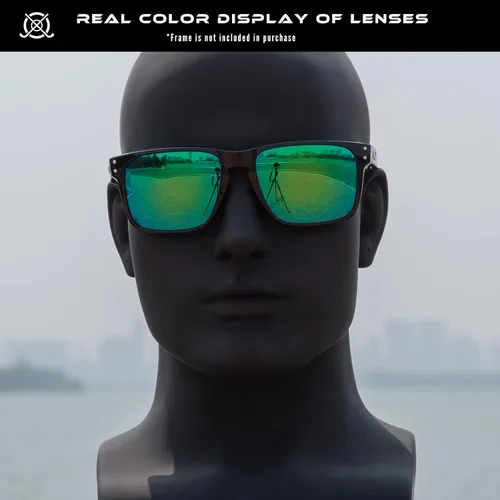 Vista 5 de SOLODAD Lentes de repuesto para gafas de sol Oakley Holbrook XL OO9417 polarizadas-verde esmeralda Verde esmeralda - Polarizado