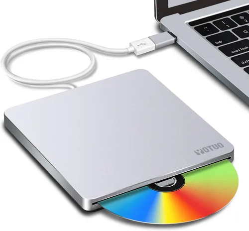 Vista 11 de YOTUO Quemador externo de CD/DVD con funda protectora, USB 3.0 portátil y grabadora USB-C, compatible con computadoras portátiles y computadoras