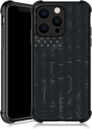 Vista 30 de ZHEGAILIAN Funda compatible con iPhone 13, funda protectora antideslizante de poliuretano termoplástico suave con cuatro esquinas reforzadas a