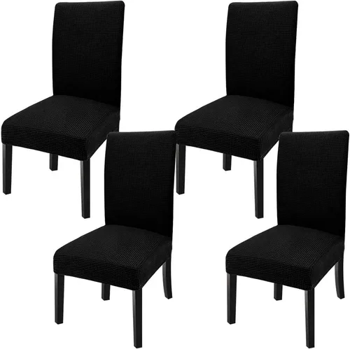 Vista 16 de GoodtoU - Juego de 6 fundas elásticas para sillas de comedor, fundas para sillas de comedor, extraíbles y lavables, fundas deslizables para sillas