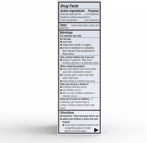 Vista 3 de Herklin Champú para tratamiento de piojos, máxima potencia, fácil de aplicar, 2 onzas líquidas, botella