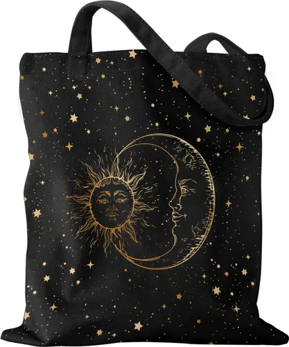 Vista 14 de Miss Adola Aesthetic Canvas Tote Bag - Reusable Shoulder Tote Bag for Women Lady Casual Vacation, Shopping, Work, Gym