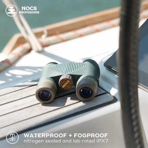Vista 4 de Nocs Provisions Edición Estándar 8x25 Prismáticos Impermeables, 8X Magnificación, Prisma Bak4, Lentes Multicapa de Amplia Visión para Observación