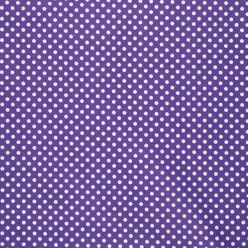 Mook Fabrics Lunares de algodón, corte morado por yarda