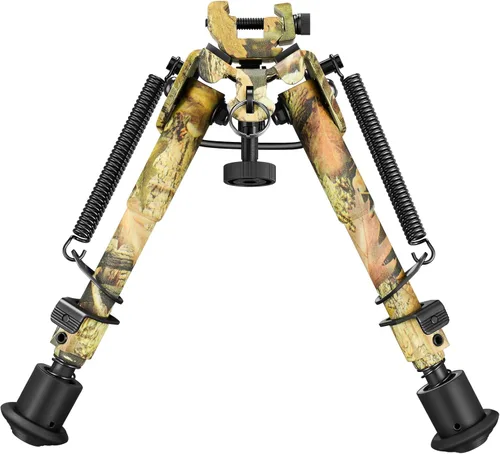 Vista 9 de CVLIFE Bípode Picatinny de 6 a 9 pulgadas, Retorno de resorte ajustable con adaptador Picatinny