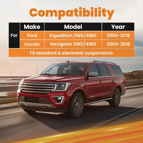 Vista 2 de Kit de elevación de nivelación delantera y trasera de 3.5 pulgadas y 2.5 pulgadas para Ford Expedition 2003-2018, para Lincoln Navigator 2WD/4WD