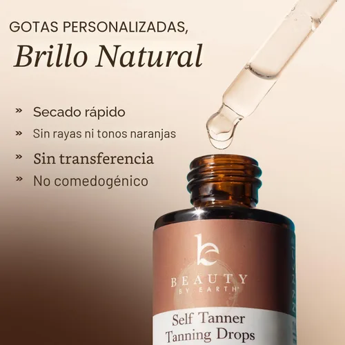 Vista 4 de Gotas Autobronceadoras para la Cara - Fabricadas en EE.UU. con Ingredientes Orgánicos y Naturales, Gotas de Bronceado Ultra Oscuro para la Cara