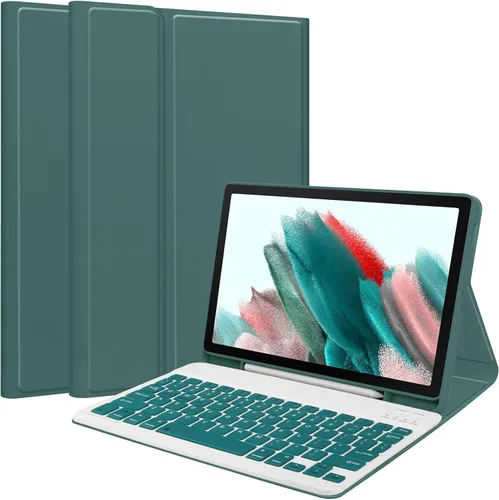 Vista 28 de Funda de teclado para Samsung Galaxy Tab S6 Lite de 10.4 pulgadas 2024/2022/2020, funda protectora Magentic con soporte para S-Pen y teclado Negro