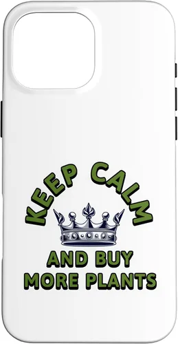 Vista 19 de Keep Calm and Buy More Plants Plant Lover Botanical Art Case for iPhone 16