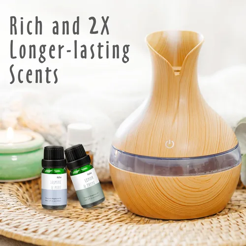 Vista 5 de Aceite de fragancia, MitFlor Hotel y juego de aceites aromáticos de menta, aromas para hacer velas de jabón, aceites esenciales para difusores