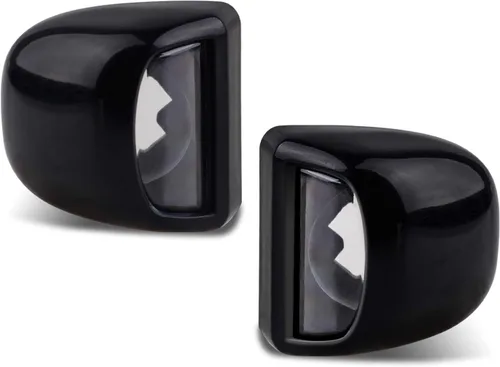 Vista 5 de HERCOO Luces de matrícula, lente de lámpara, carcasa negra, compatible con Silverado Sierra Avalanche Suburban Escalade Yukon Step Bumper Truck