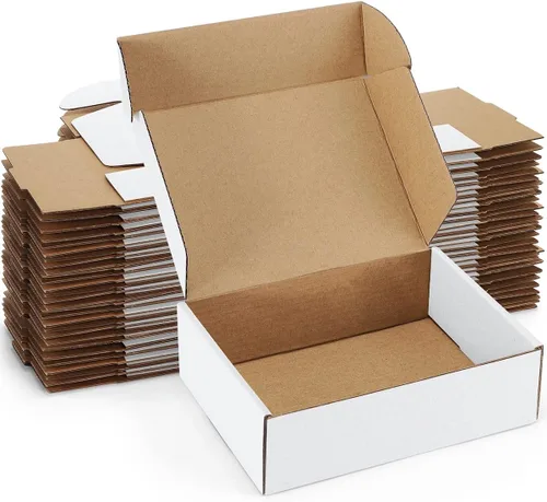Vista 18 de Cajas de envío pequeñas de 6 x 4 x 3 pulgadas, paquete de 25 cajas de cartón corrugado marrón