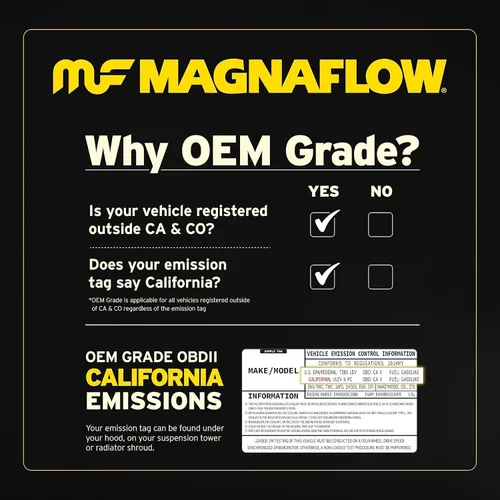 Vista 4 de MagnaFlow - Convertidor catalítico universal 51205. (No cumple con los estándares CARB).
