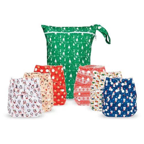 Vista 18 de Simple Being Pañales de tela reutilizables, doble refuerzo, talla única, lavables, suaves, absorbentes, impermeables, ecológicas, unisex, para bebé