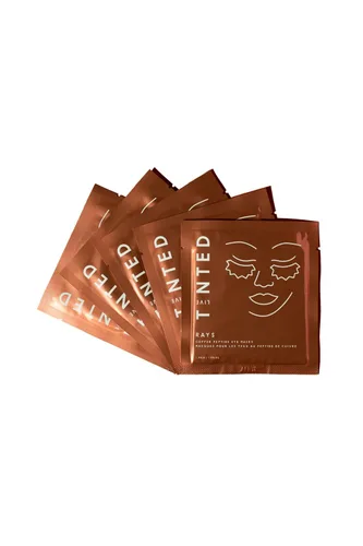 Vista 3 de Live Tinted Rays Copper Peptide Eye Masks - Parches refrescantes, iluminadores y nutritivos para debajo de los ojos, reduce las líneas finas