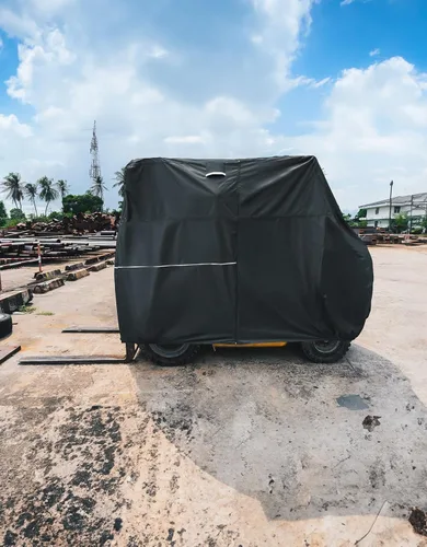 Vista 3 de KEMIMOTO Cubierta para carretilla elevadora, cremallera lateral fácil de conseguir artículos escotilla resistente 420D Oxford compatible