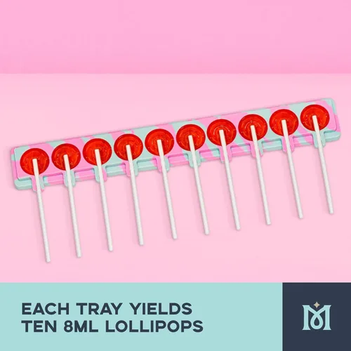 Vista 4 de Magical Butter Moldes para paletas – Molde de silicona para dulces con 30 varillas para paletas caseras, chocolate y caramelo – Sin BPA