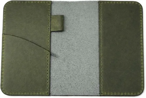Vista 14 de Funda de cuero para notas de campo, funda para cuaderno para Cahier, funda tipo cartera, (3.5 x 5.5 pulgadas) con ranura para tarjetas/cuaderno
