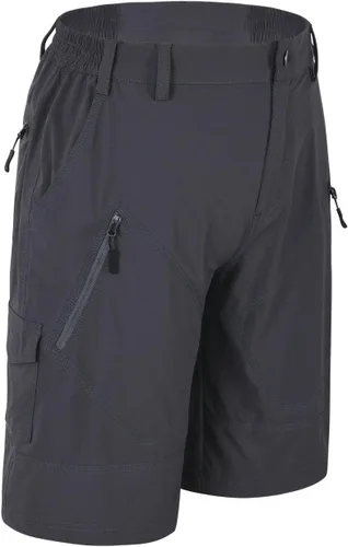 Nonwe Pantalones cortos tipo cargo resistentes al agua para exteriores para hombre