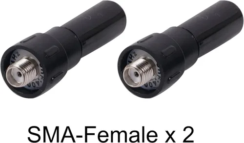 Vista 2 de Antena rechoncha de 1.8" SMA-hembra GRA-SH45 UHF 400-470MHz Mini, ligera, eficiente Paquete de 2 para radios portátiles