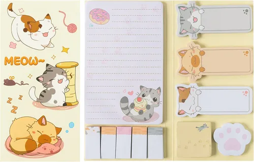 Vista 12 de Xqumoi Paquete de 2 notas adhesivas con texto en inglés "I Just Really Like Axolotl - Animal Mexican Walking Fish Self-Stick Notes Pads Divisor Tabs