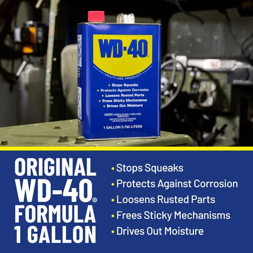 Vista 5 de Lubricante multiusos, de la marca WD-40, 1 galón, 1