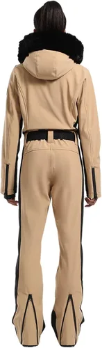Vista 26 de GSOU SNOW Traje de esquí para mujer, traje de nieve de una pieza, para snowboard, delgado, aislante, impermeable, resistente al viento