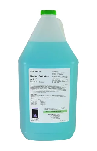 Innovating Science - Solución tampón estándar pH 10.00, azul, 169.1 fl oz (5L) - The Curated Chemical Collection by