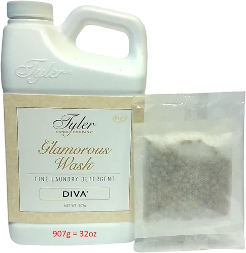 Vista 7 de TYLER Candle Wash Diva 16 Fl Oz Detergente para lavandería/con bolsita para secadora de una sola bolsa fh
