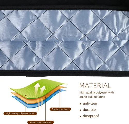 Vista 6 de Funda para batidora de pie compatible con batidora KitchenAid, se adapta a todos los modelos con cabezal inclinable y elevación de tazón con 3 Negro