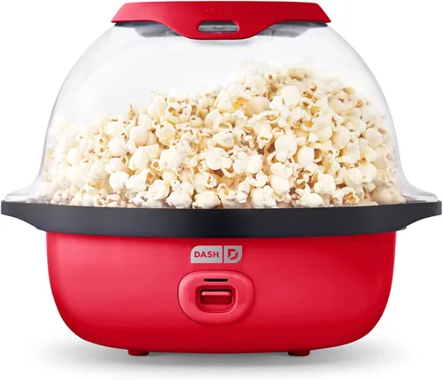 Vista 16 de Dash SmartStore Máquina de Hacer Palomitas con Agitación - Máquina Eléctrica de Palomitas con Aceite Caliente con Bandeja Calentadora
