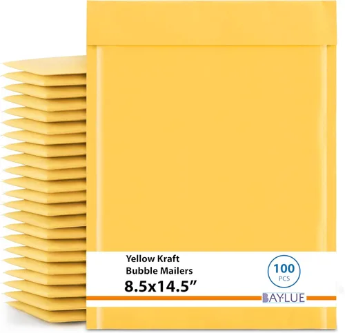 Vista 18 de Sobres pequeños de papel kraft de papel kraft de 4 x 8 pulgadas #000 Sobres gruesos acolchados de burbujas Sobres de burbujas para tarjetas