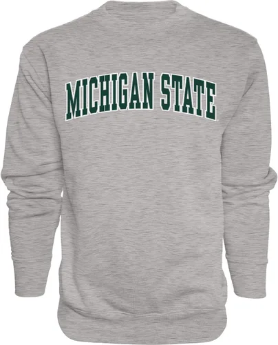 Vista 22 de Blue 84 NCAA para hombre Sudadera de cuello redondo con nombre de equipo jaspeado en color oscuro