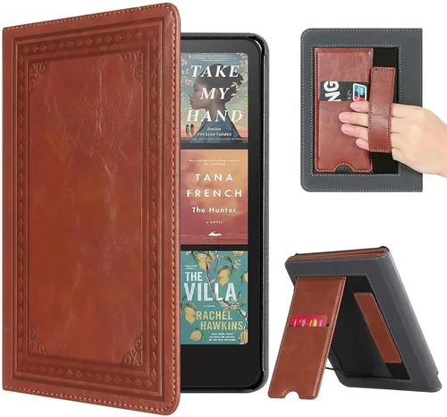 Vista 196 de CoBak Funda inteligente para Kindle Paperwhite de 6.8" de 11ª generación 2021 con función de encendido automático, ligera, delgada, de piel **Salvia