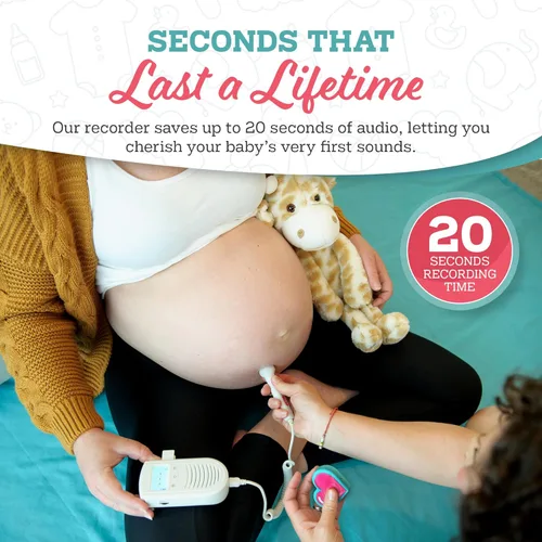 MBHB Grabadora de Voz Digital Animal con Grabación de 20 Segundos, Dictáfono para Capturar el Latido del Corazón del Bebé Durante el Embarazo +