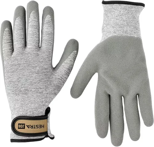 Hestra Job Verde Flex - Guantes de jardinería con agarre de látex, transpirables, sin costuras, de alta destreza para plantar y trabajar en el patio