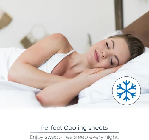 Vista 28 de Linenwalas - Sábana bajera de bambú, con bolsillo profundo, elástico y seguro, ropa de cama suave y refrescante perfecta para el cuidado de la piel