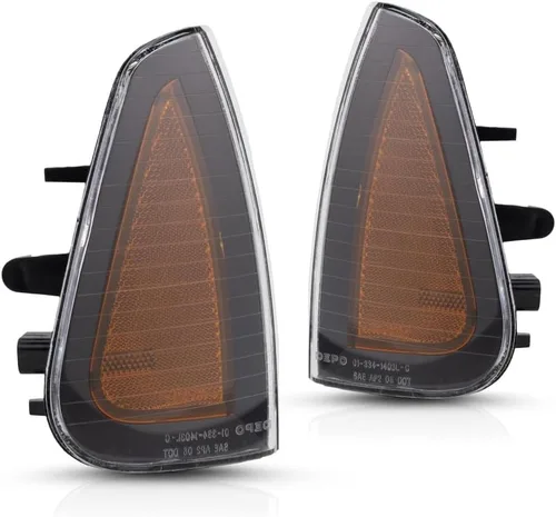 Para Dodge Charger - Conjunto de luz de posición lateral delantera 2006 07 08 09 2010 lado del conductor y del pasajero | Par | Certificado DOT |