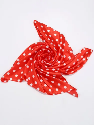 Vista 5 de SATINIOR Bufanda de gasa de los años 50, pañuelo cuadrado, pañuelo para el cuello, bufanda de cinta de satén, corbata para el cabello para mujer