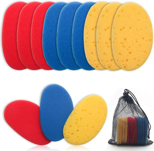 Boyistar Ceramics - 12 esponjas de arcilla para arcilla, esponja de arcilla para dar forma y limpiar esponja con esponja de arcilla de 3 densidades,