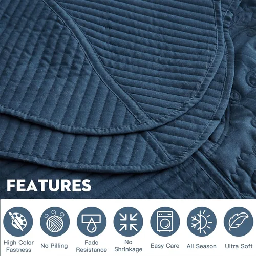 Vista 51 de CHIXIN - Juego de colcha tamaño King/Cal King extragrande, diseño de Navidad, microfibra ligera y suave, 4 piezas