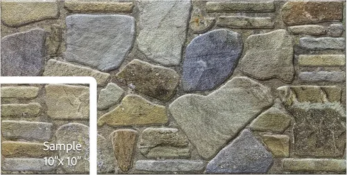 Vista 21 de Dundee Deco Paneles de Pared 3D - Revestimiento Aspecto de Piedra Gris Azulado Blanco Paneles de Pared, Revestimiento de Espuma de Poliestireno