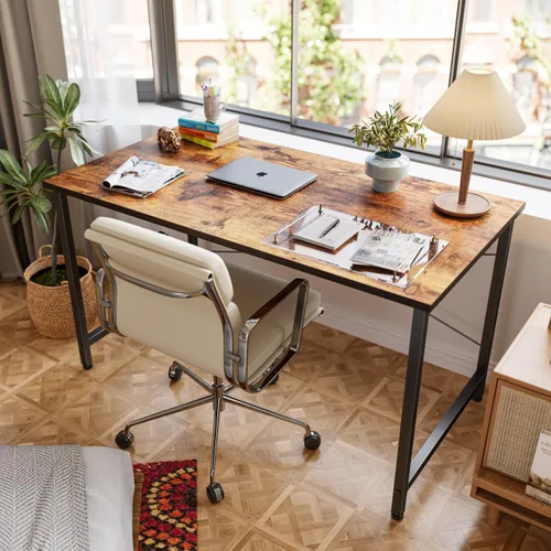 Vista 32 de CubiCubi Escritorio para computadora, escritorio pequeño de oficina en casa de 40 pulgadas, mesa de PC de estilo moderno y simple para el hogar
