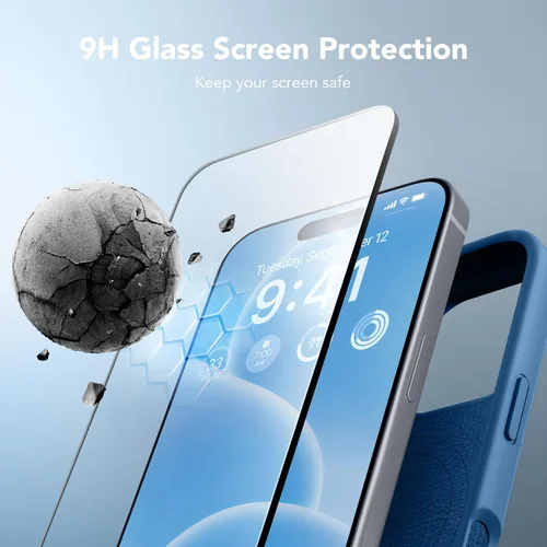 Vista 373 de GONEZ Funda magnética para iPhone 14, compatible con Magsafe, con protector de pantalla + protector de cámara, forro de microfibra antiarañazos