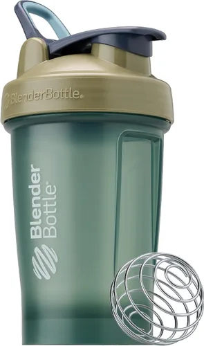 Vista 36 de BlenderBottle Classic V2 - Botella mezcladora perfecta para batidos de proteínas y antes del entrenamiento, 28 onzas, gris guijarro