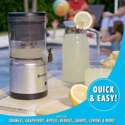 Vista 7 de Hurricane Juicer, potente máquina extractor de jugo inalámbrico, exprimidor de frutas de diseño compacto con piezas aptas para lavavajillas