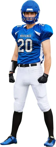 Vista 5 de CHAMPRO Boys' Huddle Stretch Polyester Dazzle Youth Football Game Jersey
