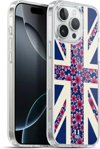 Vista 250 de Head Case Designs Blue Gingham Union Jack Collection - Funda de gel suave compatible con Apple iPhone 7 Plus/iPhone 8 Plus